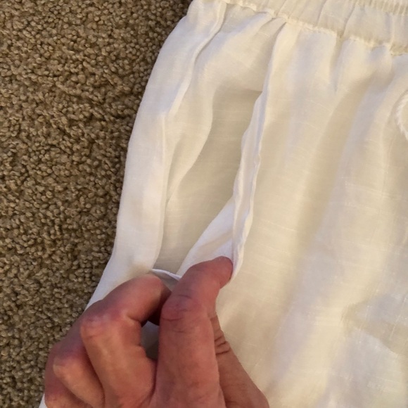 New York and Company Soho Street White Wide Sheer Leg Gauze Pants Size Small NWT - Picture 8 of 14